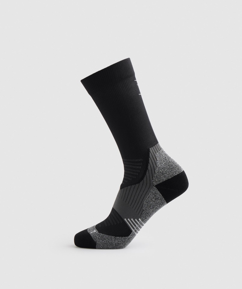Calcetines De Rendimiento Crew Negro Gymshark
