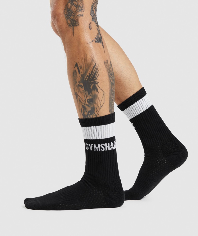 Calcetines De Tripulación 1pk Negro Gymshark