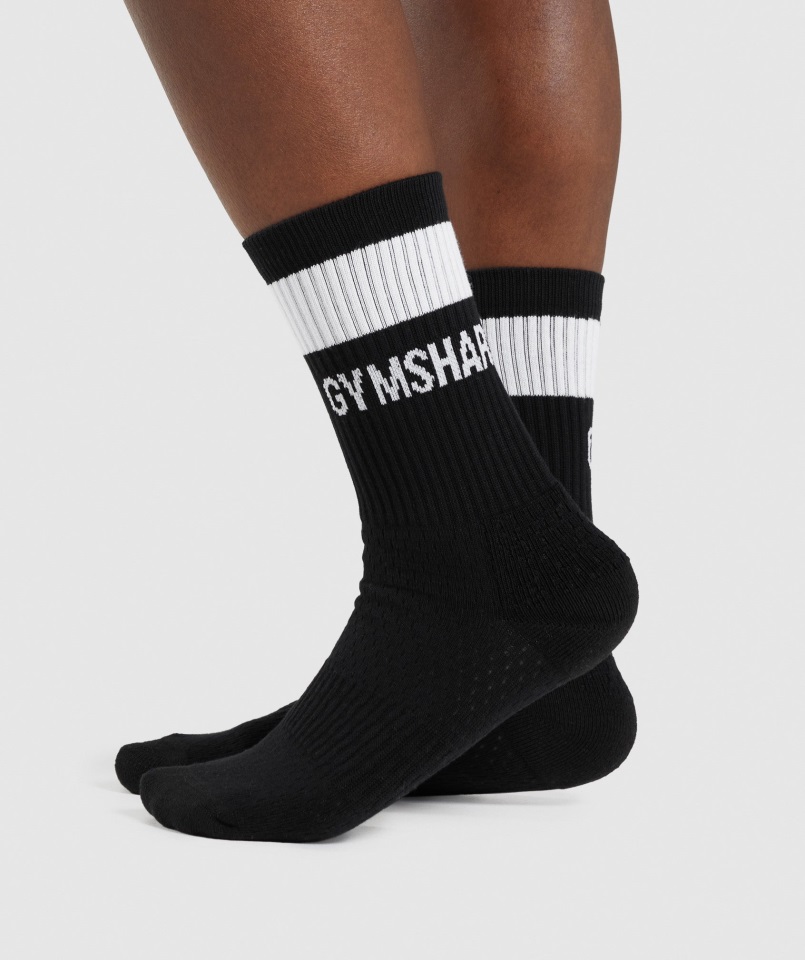 Calcetines De Tripulación 1pk Negro Gymshark