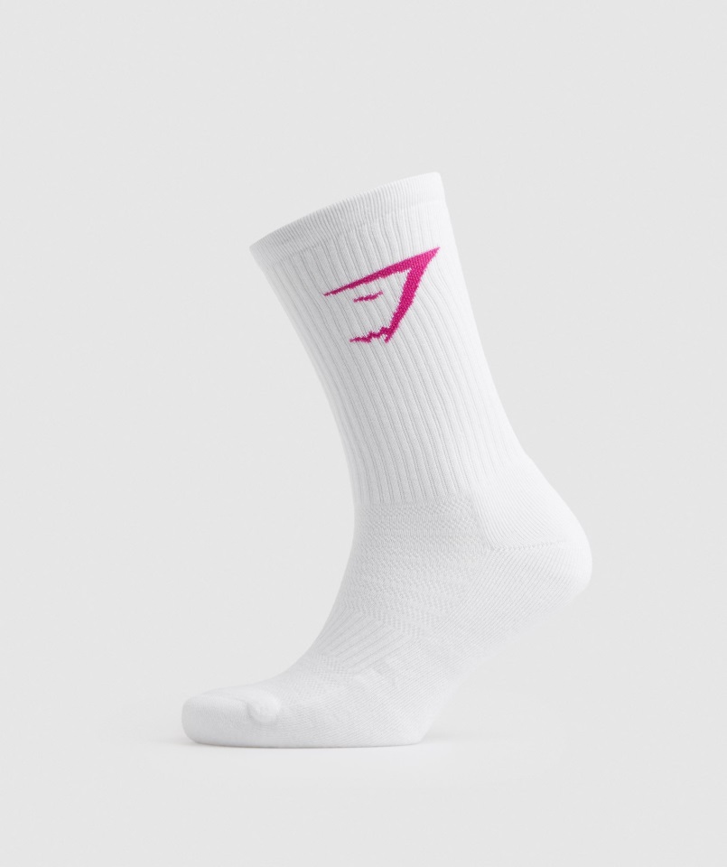 Paquete De 3 Calcetines De Tripulación Magenta Rosa-blanco-rosa Dulce Gymshark