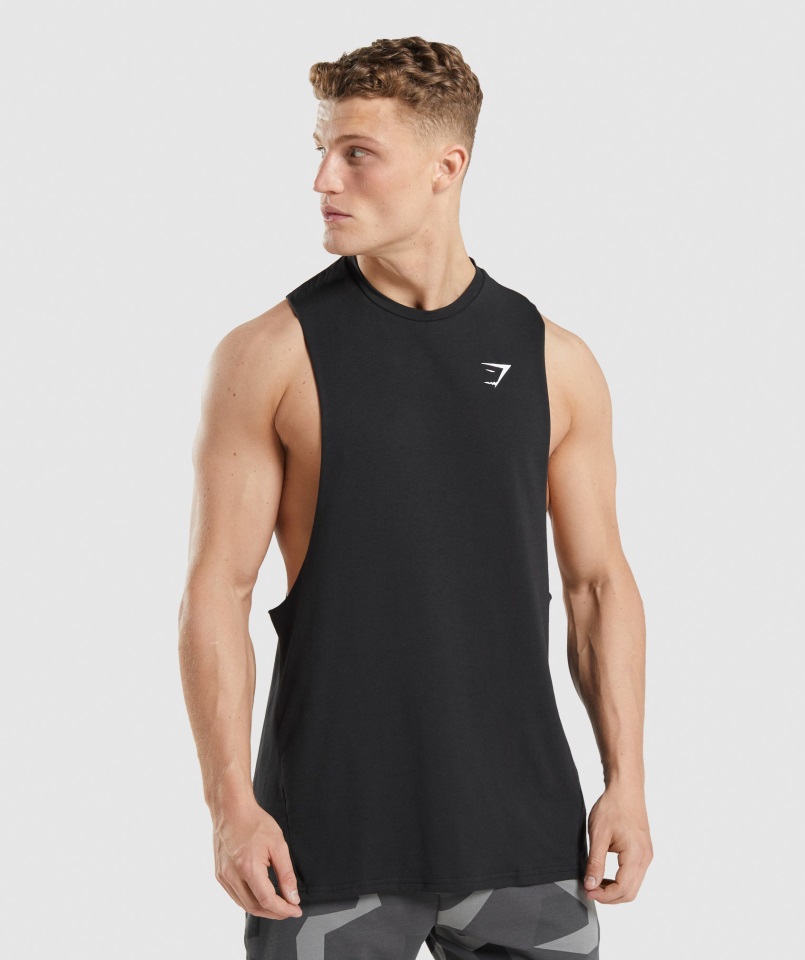 Tanque De Brazo De Caída Crítico 2.0 Negro Gymshark