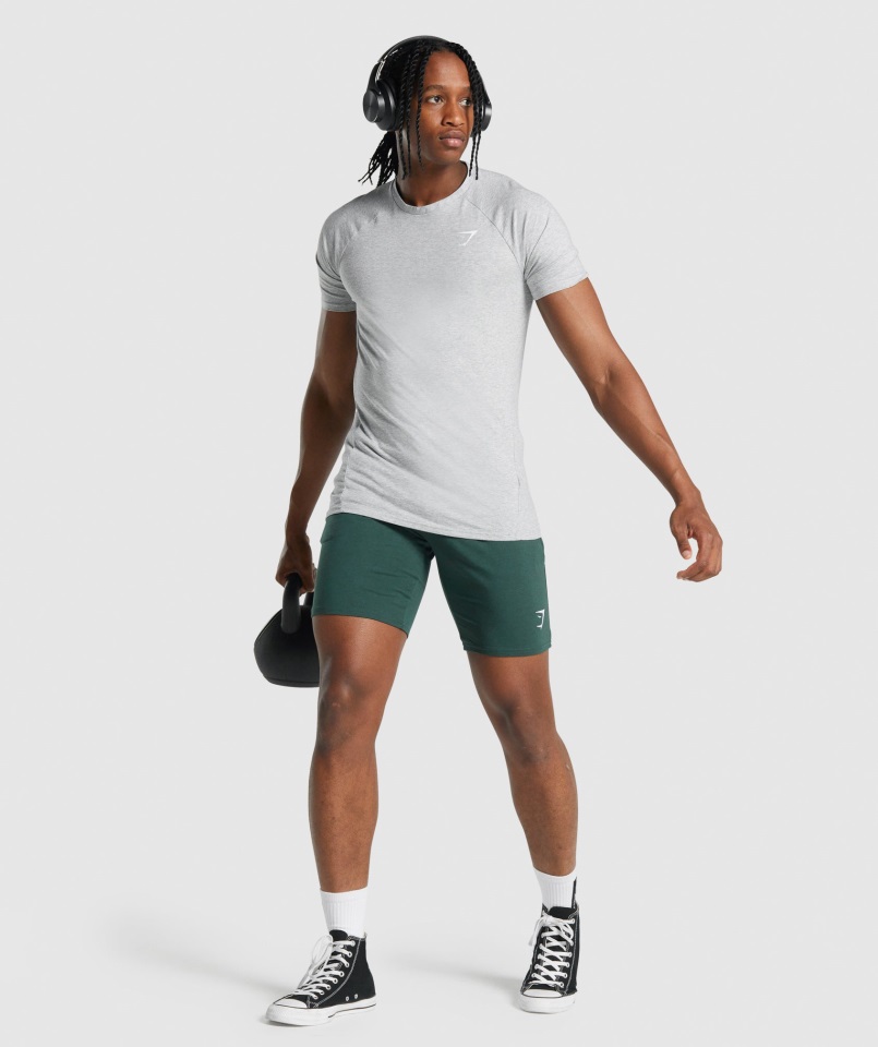 Camiseta Critical 2.0 Gris Claro Jaspeado Gymshark