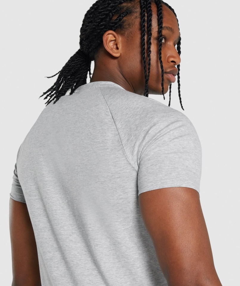 Camiseta Critical 2.0 Gris Claro Jaspeado Gymshark