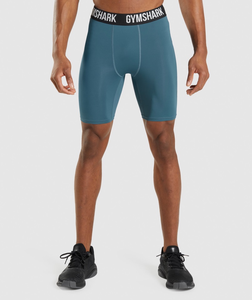 Elemento Baselayer Shorts Verde Azulado Tuscan Gymshark