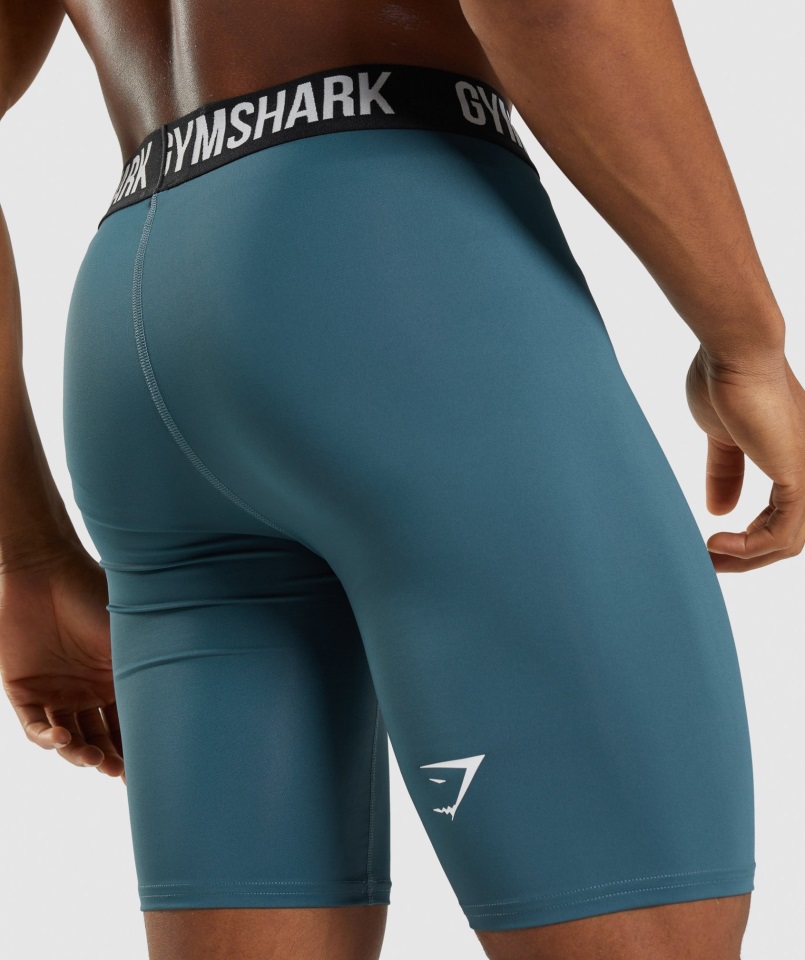 Elemento Baselayer Shorts Verde Azulado Tuscan Gymshark