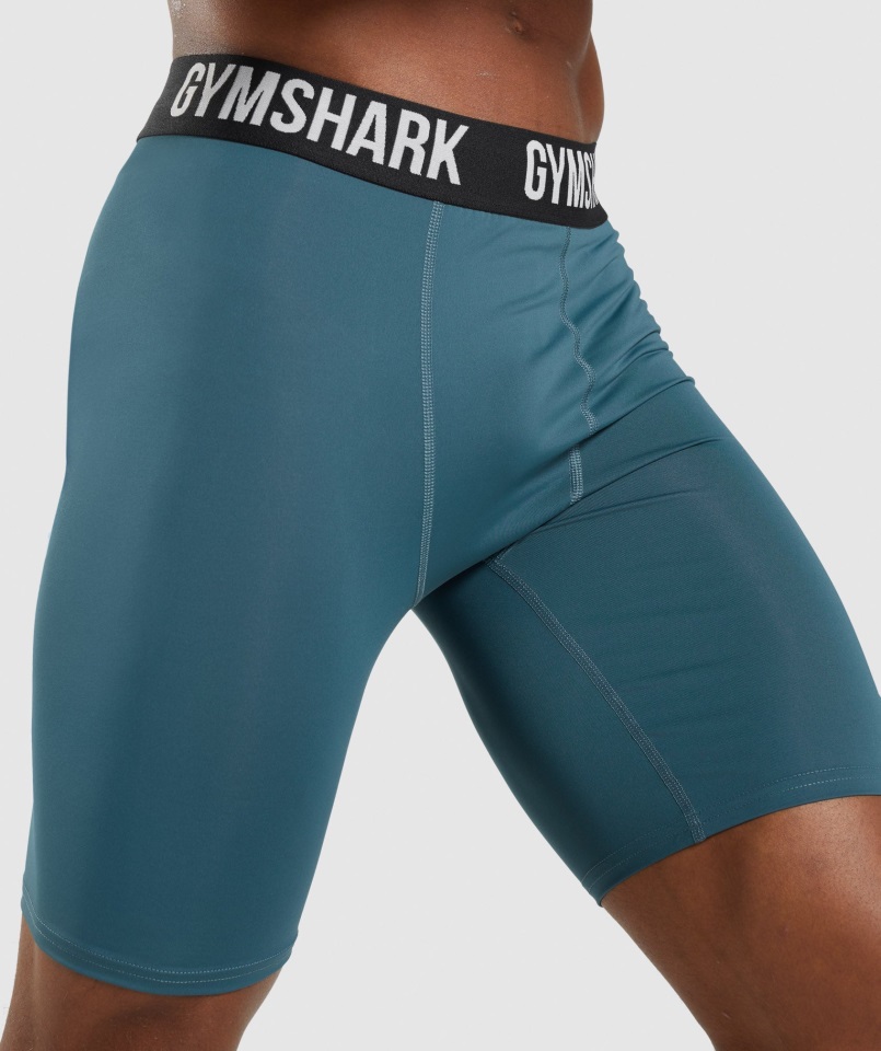 Elemento Baselayer Shorts Verde Azulado Tuscan Gymshark