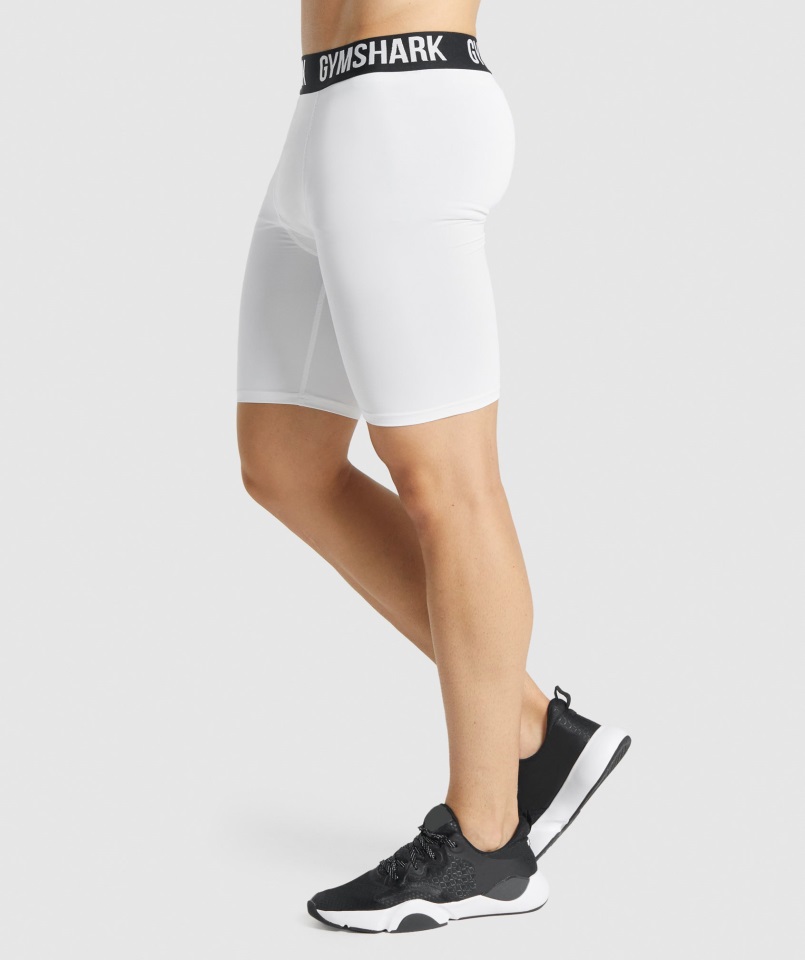 Pantalón Corto Element Baselayer Blanco Gymshark