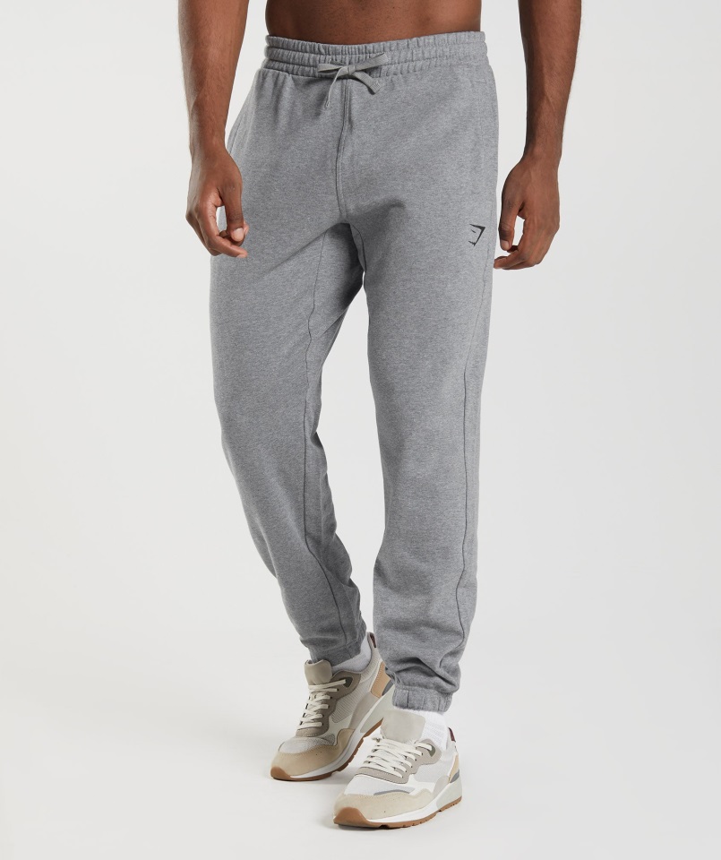 Joggers Extragrandes Esenciales Gris Antracita Jaspeado Gymshark