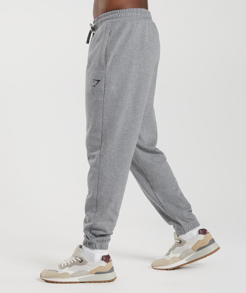 Joggers Extragrandes Esenciales Gris Antracita Jaspeado Gymshark