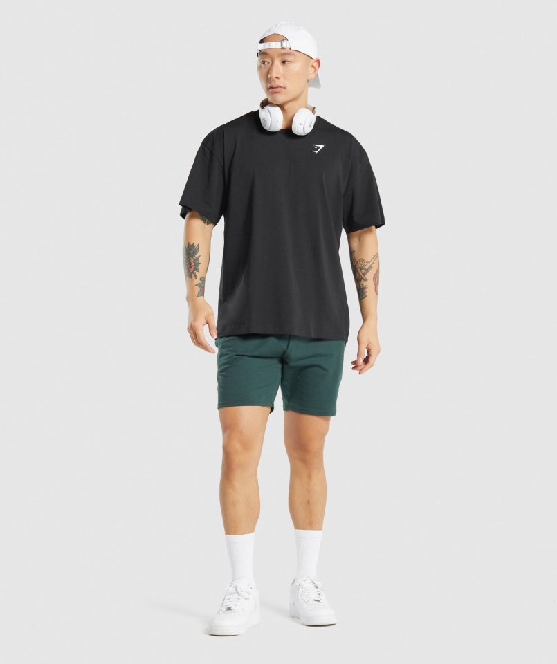 Camiseta Extragrande Esencial Gymshark Negro