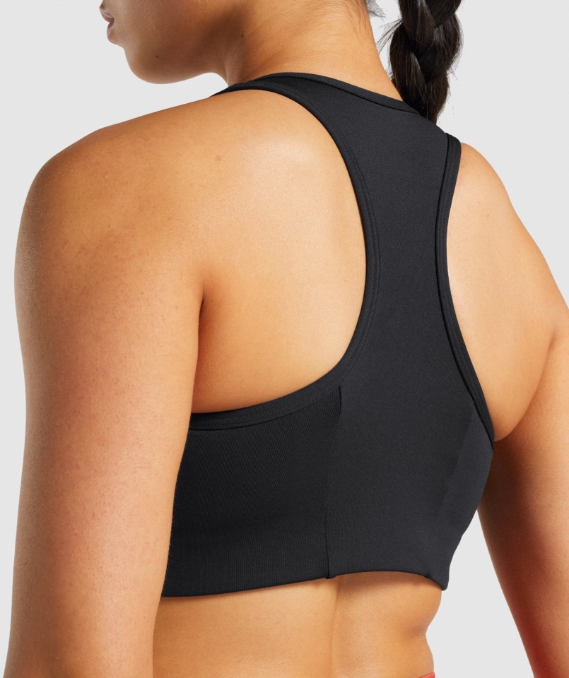 Sujetador Deportivo Essential Racer Back Negro Gymshark