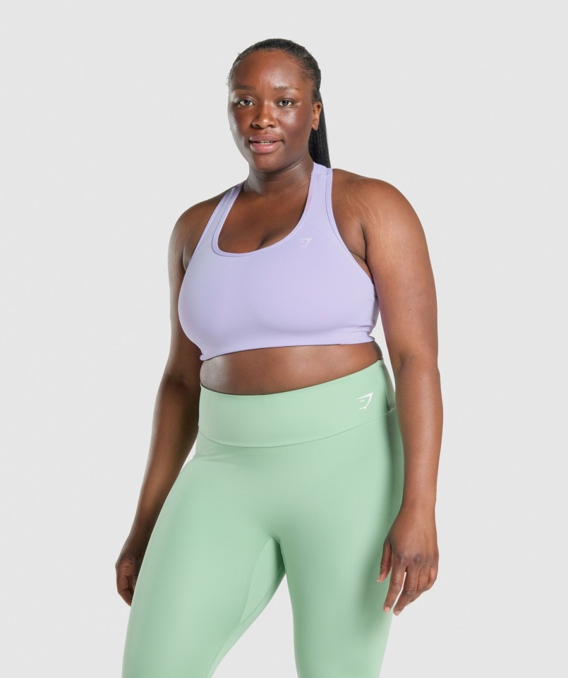 Sujetador Deportivo Essential Racer Back Morado Claro Gymshark