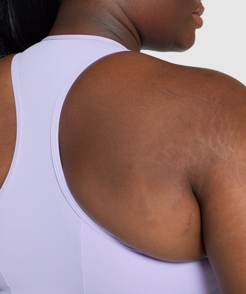 Sujetador Deportivo Essential Racer Back Morado Claro Gymshark