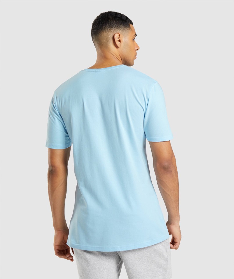 Camiseta Esencial Lino Azul Gymshark