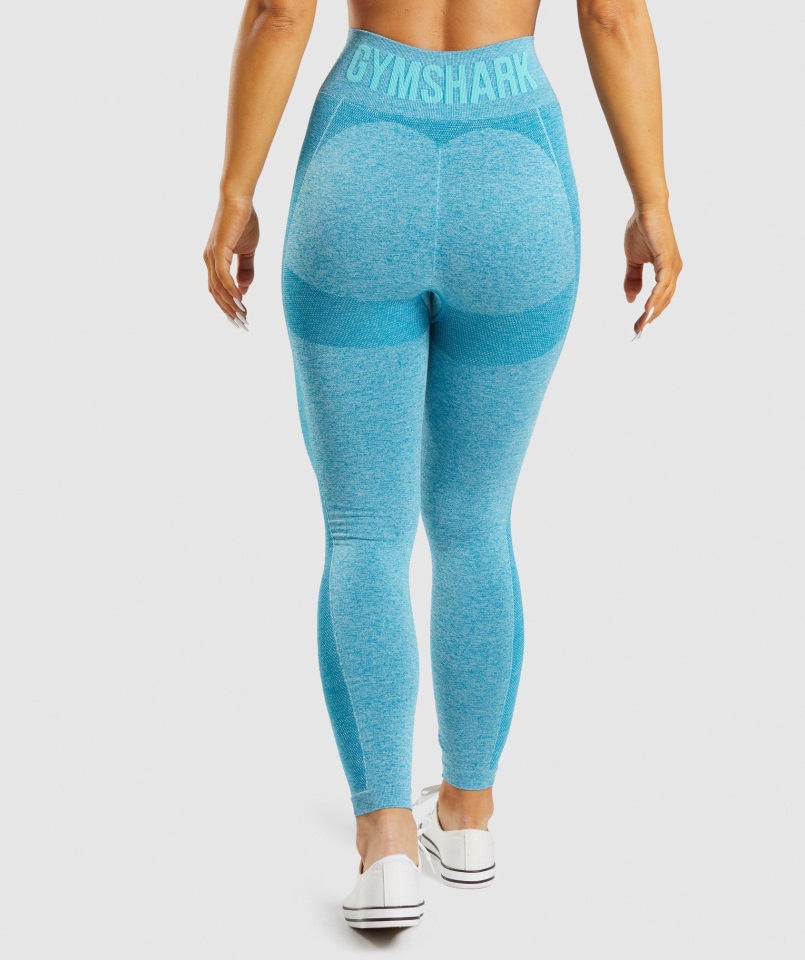 Leggins Flex Tiro Alto Atlas Azul Jaspeado Gymshark