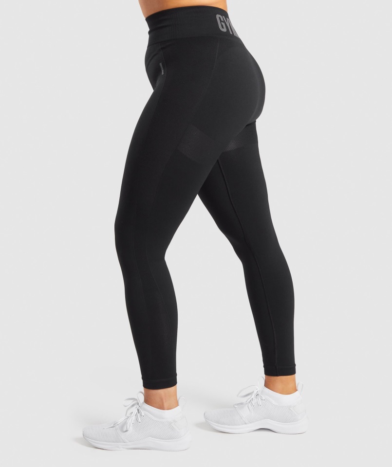 Leggins Flex Cintura Alta Gymshark Negro-carbón