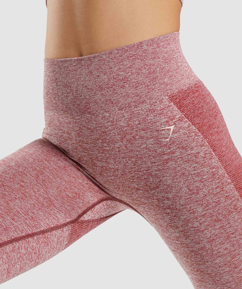 Leggins Flex Cintura Alta Burdeos Jaspeado Gymshark