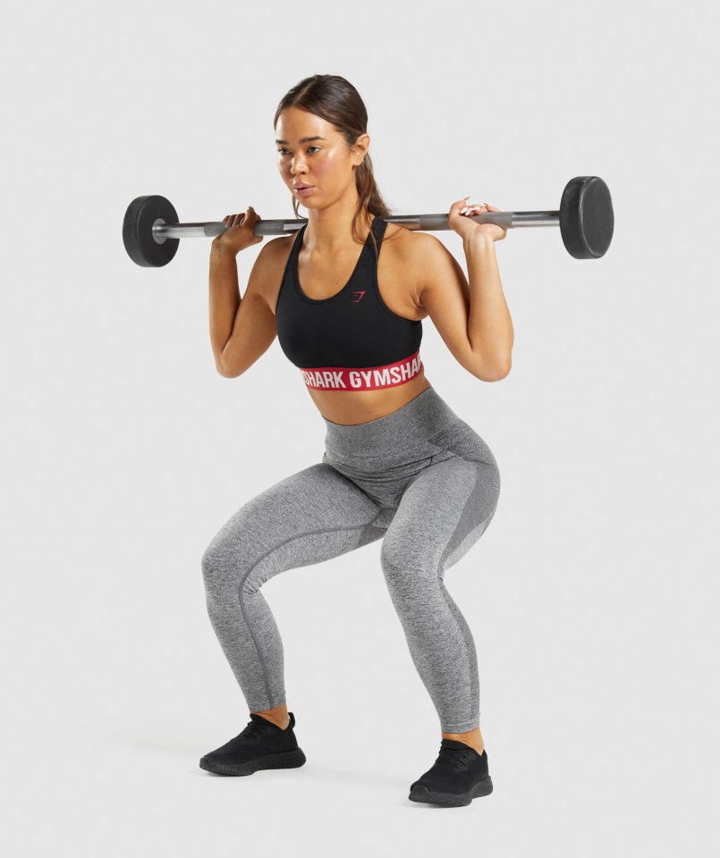 Leggins Flex Cintura Alta Gris Jaspeado Gymshark