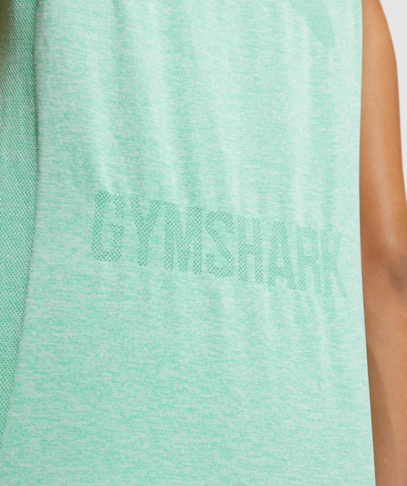 Camiseta Sin Mangas Flex Suelta Cactus Verde Jaspeado Gymshark