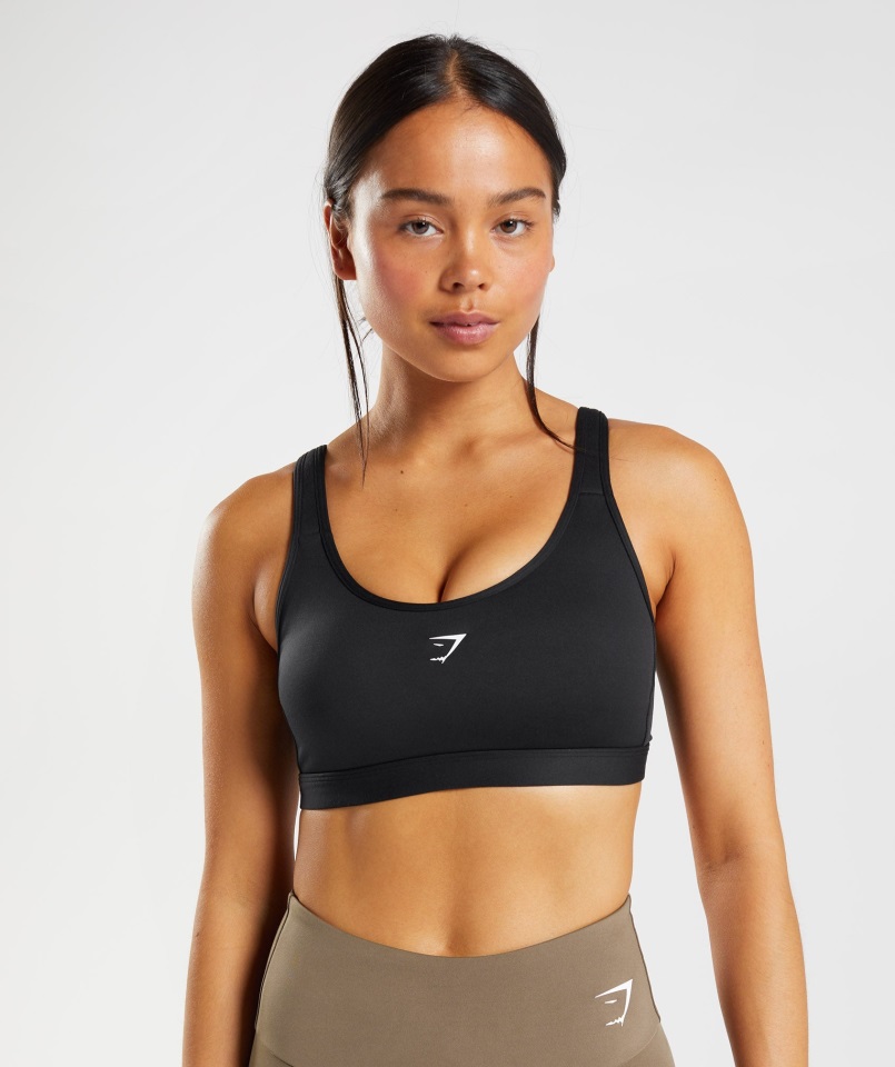 Fraction Sujetador Deportivo Gymshark Blanco Y Negro