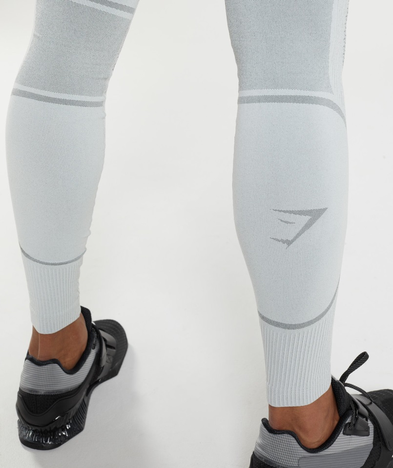 Mallas Sin Costuras Gymshark 315 Gris Claro-gris Antracita