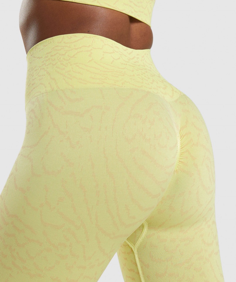 Gymshark Adapt Animal Leggings Sin Costuras Híbrido-luciérnaga Amarillo