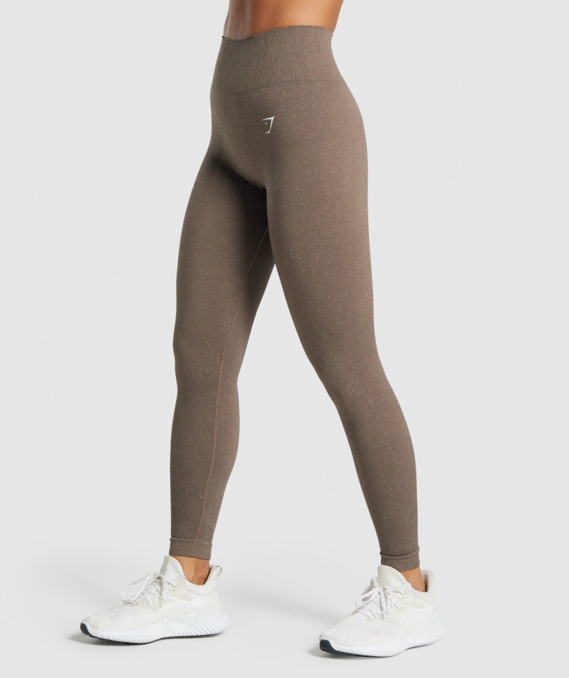 Leggings Gymshark Adapt Fleck Sin Costuras Marrón-mineral