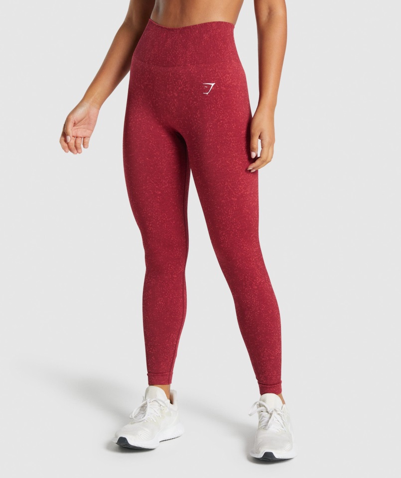 Leggings Gymshark Adapt Fleck Sin Costuras Mineral-burdeos