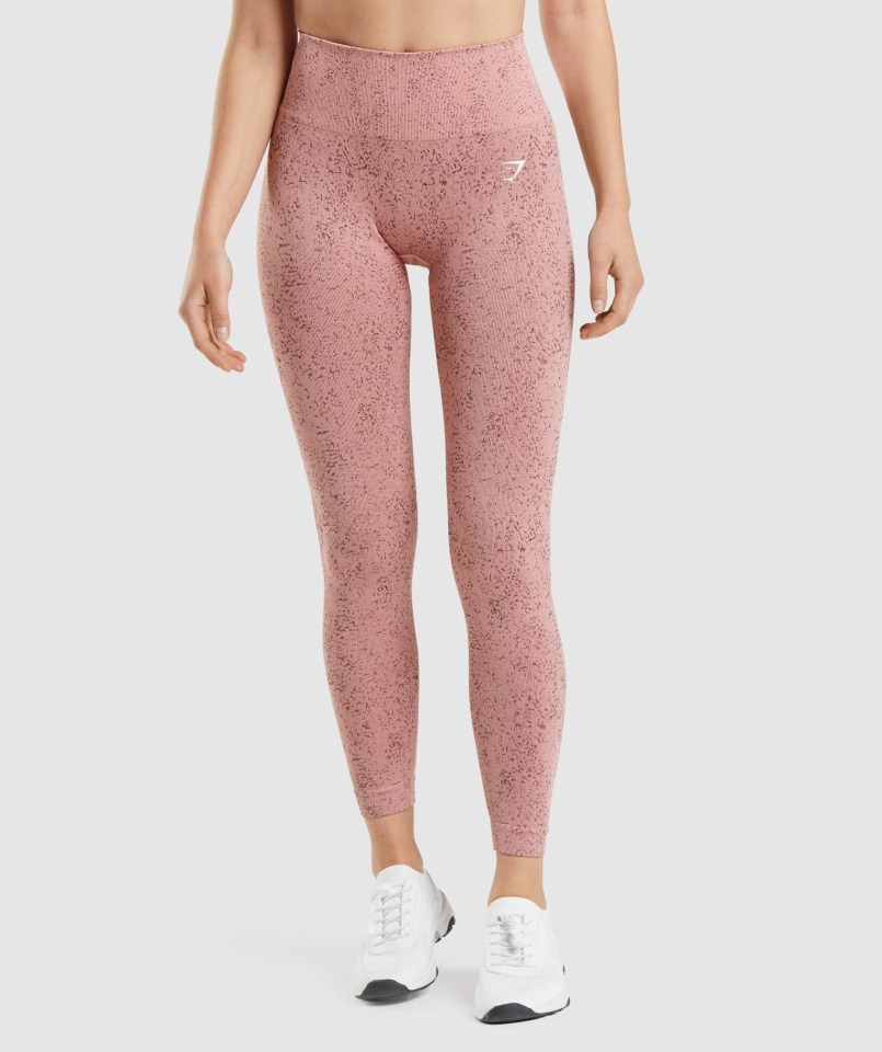 Leggings Gymshark Adapt Fleck Sin Costuras Mineral-paige Rosa