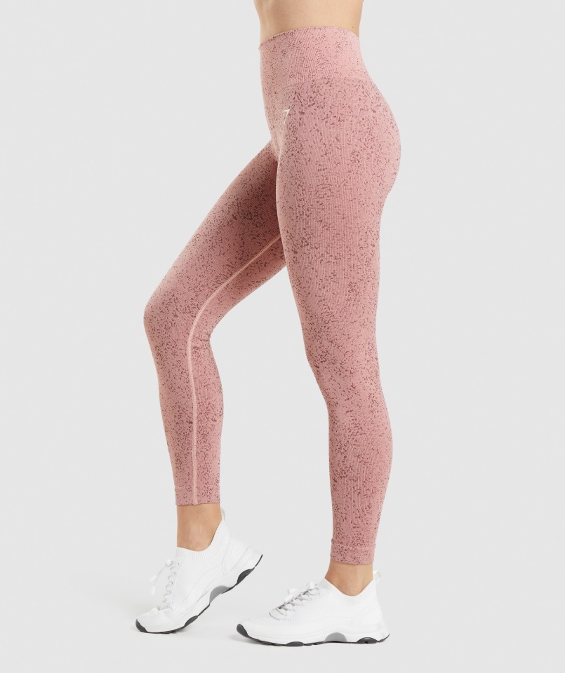 Leggings Gymshark Adapt Fleck Sin Costuras Mineral-paige Rosa