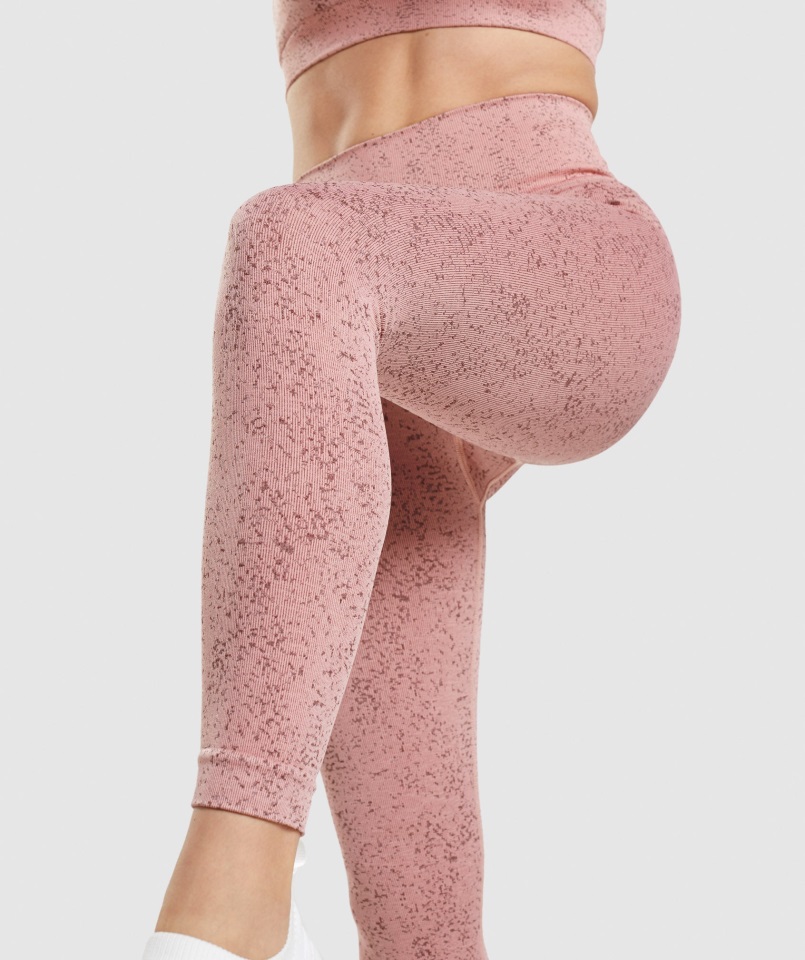Leggings Gymshark Adapt Fleck Sin Costuras Mineral-paige Rosa
