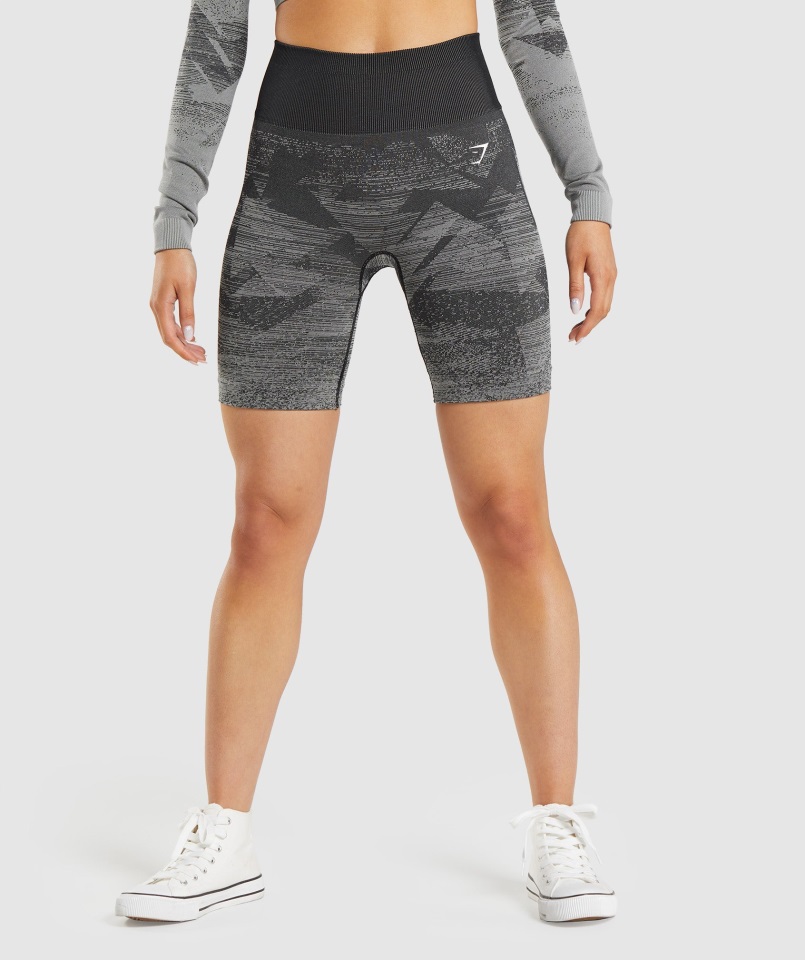 Gymshark Adapt Ombre Shorts Sin Costuras Triángulo-negro