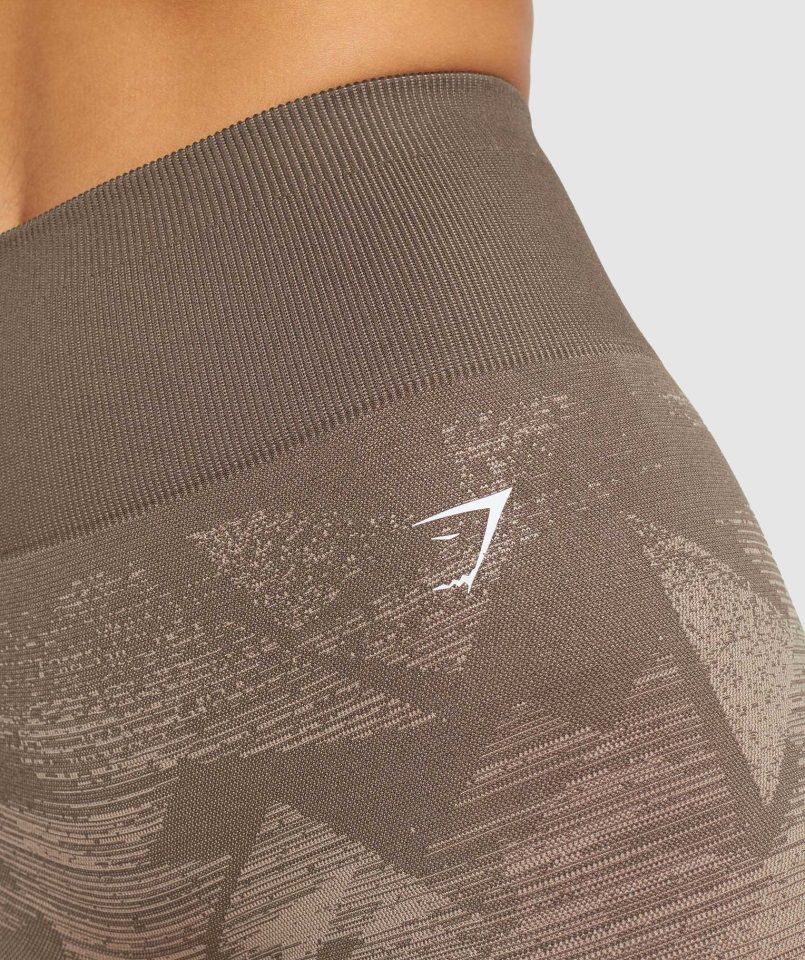Gymshark Adapt Ombre Pantalones Cortos Sin Costuras Triángulo-penny Marrón