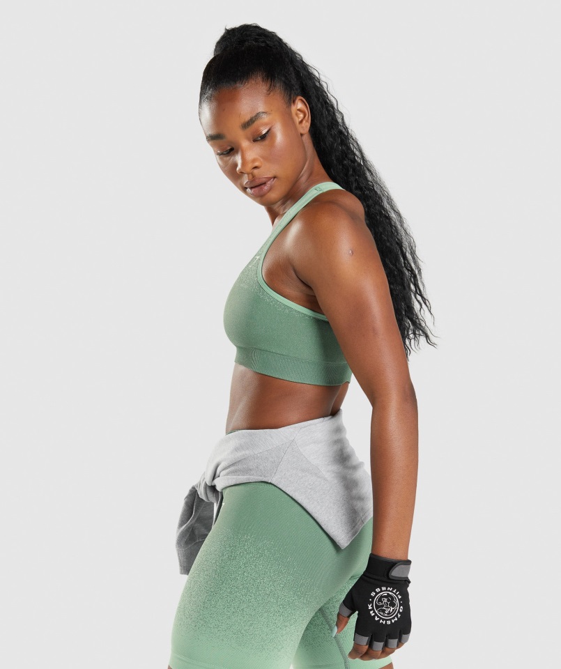 Sujetador Deportivo Gymshark Adapt Ombre Sin Costuras Verde-verde Claro