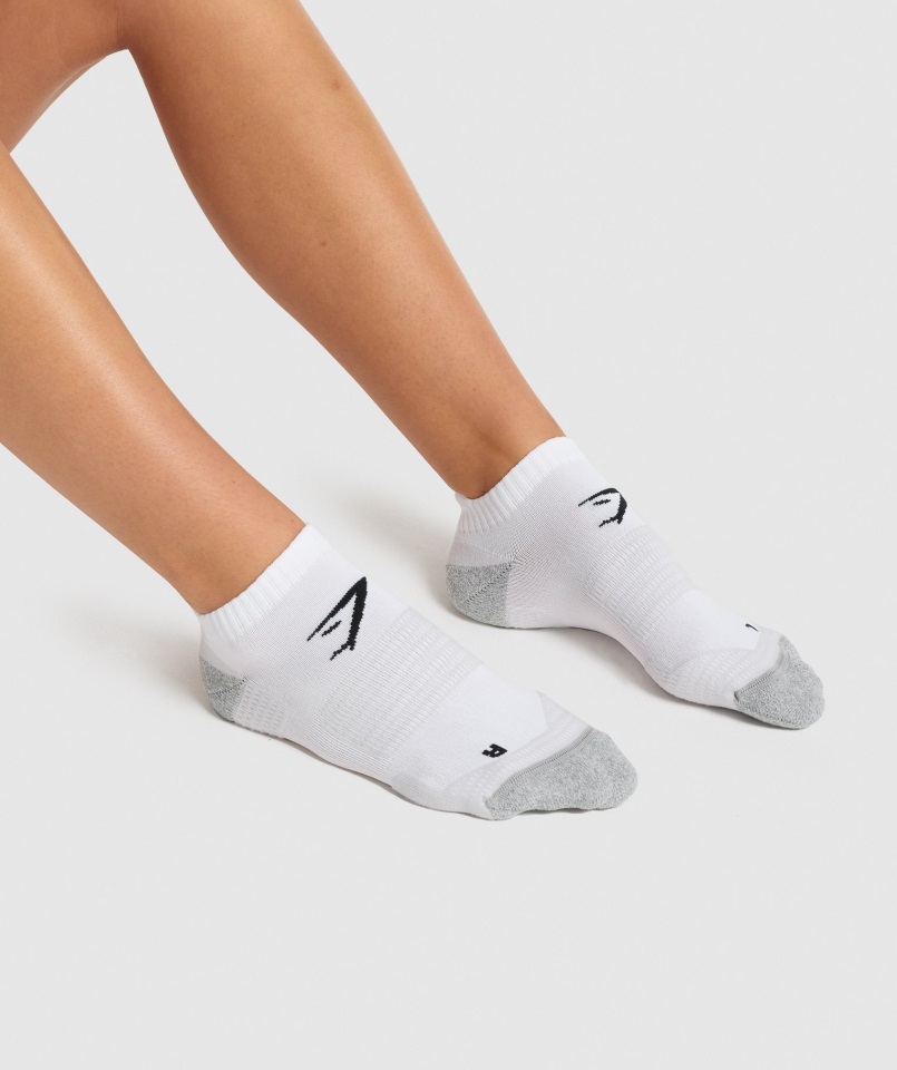 Calcetines Tobilleros Gymshark Blanco