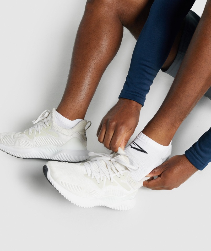 Calcetines Tobilleros Gymshark Blanco