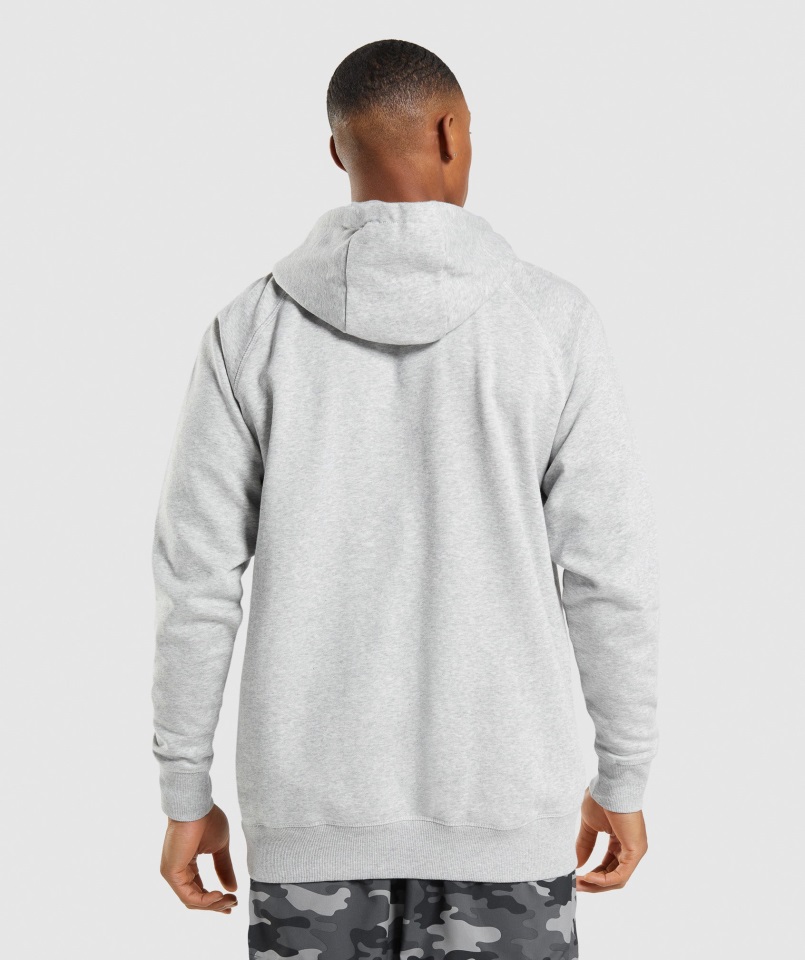 Gymshark Apollo Sudadera Con Capucha Gris Claro Core Marl
