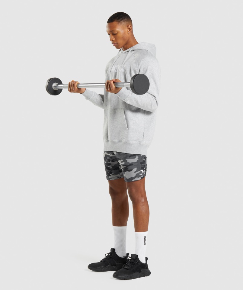 Gymshark Apollo Sudadera Con Capucha Gris Claro Core Marl