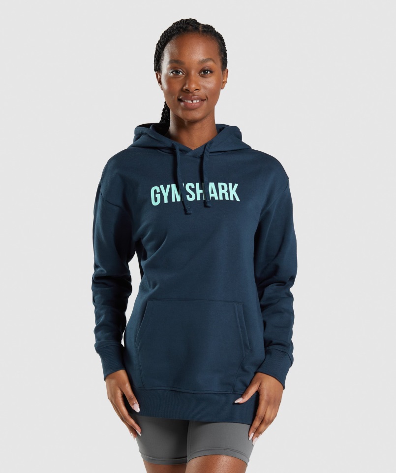 Gymshark Apollo Sudadera Extragrande Azul Marino