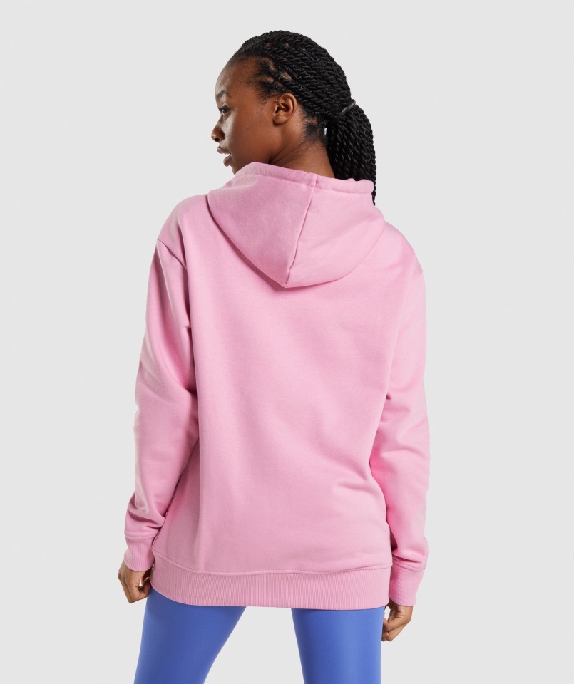 Gymshark Apollo Sudadera Extragrande Rosa Sorbete