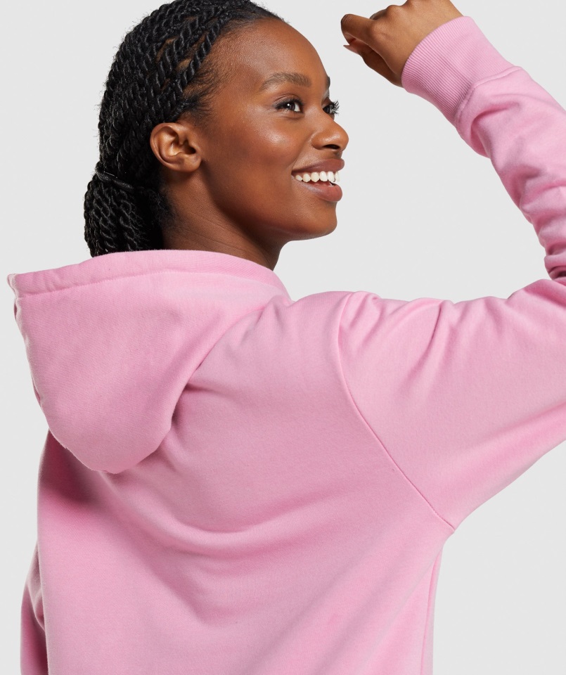 Gymshark Apollo Sudadera Extragrande Rosa Sorbete