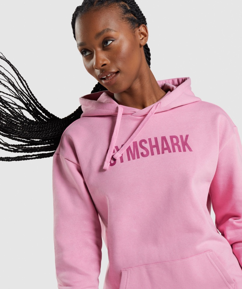 Gymshark Apollo Sudadera Extragrande Rosa Sorbete