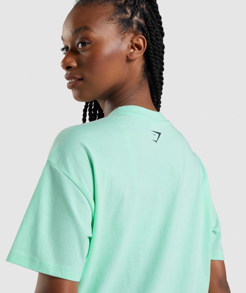 Camiseta Oversize Gymshark Apollo Azul Turbo