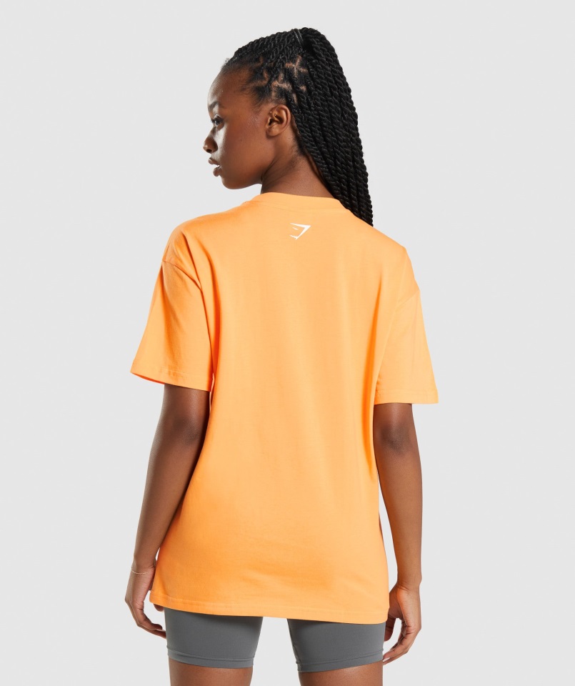 Camiseta Extragrande Apollo Naranja Albaricoque Gymshark