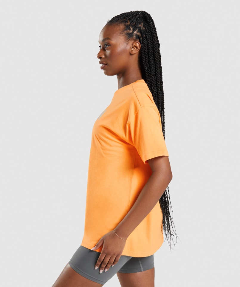 Camiseta Extragrande Apollo Naranja Albaricoque Gymshark