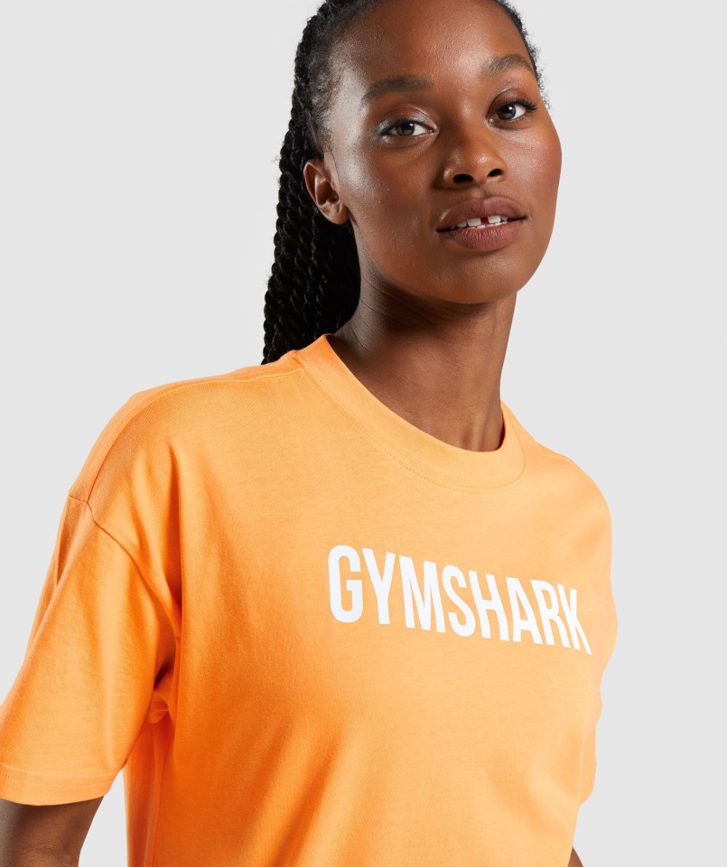 Camiseta Extragrande Apollo Naranja Albaricoque Gymshark