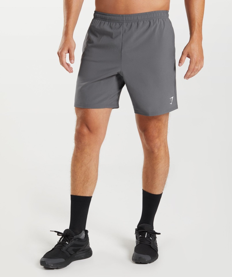 Gymshark Llegada 7" Shorts Silueta Gris