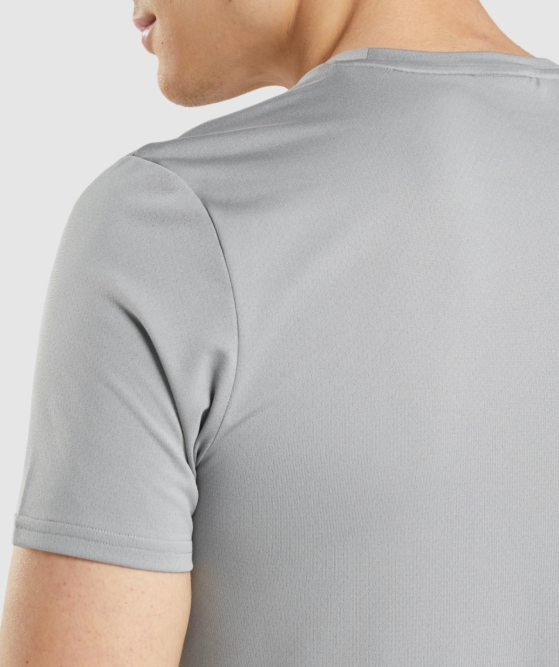 Gymshark Llegada Gráfico Camiseta Gris Ahumado