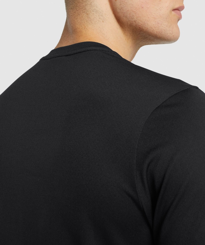 Gymshark Llegada Regular Fit Camiseta Negra