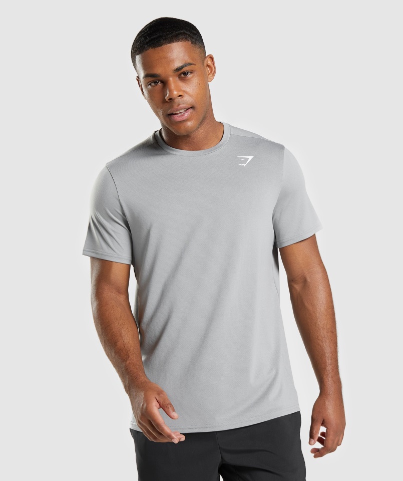 Gymshark Llegada Regular Fit Camiseta Gris Ahumado